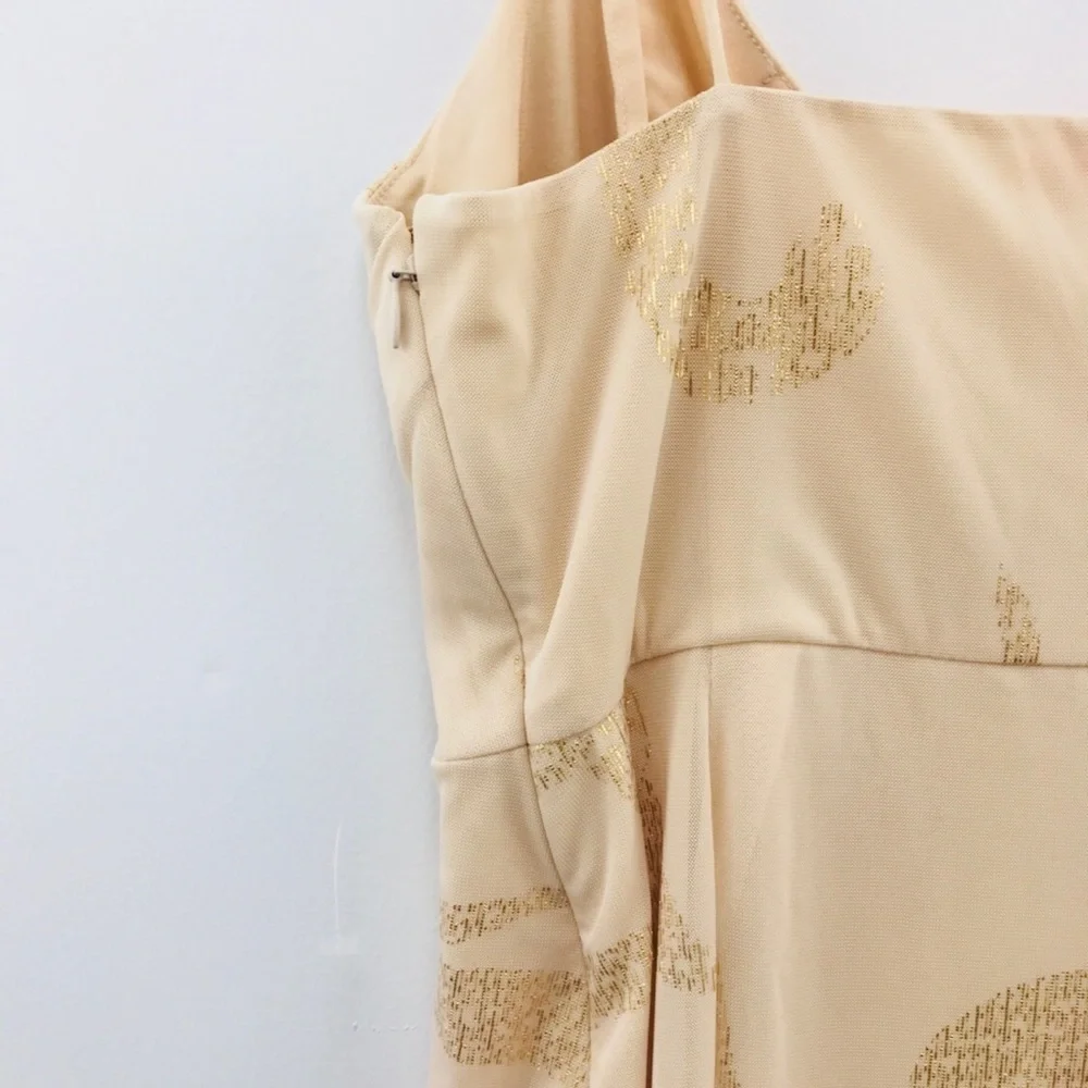 Free People NWOT‎ Party Venus Dress Size 4 Cream/Gold